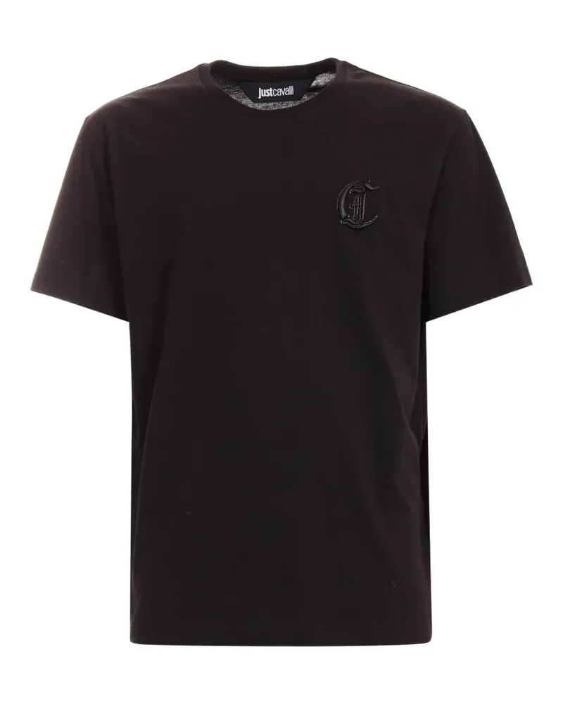 Just Cavalli logo-detail T-shirt - Schwarz Schwarz