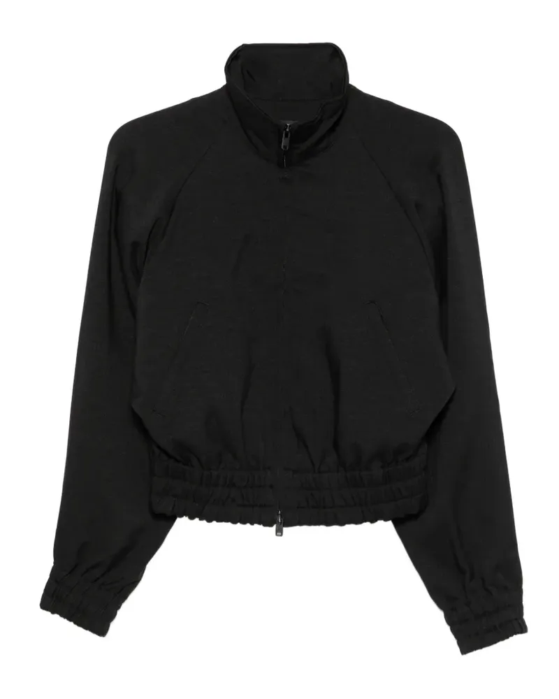 Y-3 button-detail elasticated-waist jacket - Schwarz Schwarz