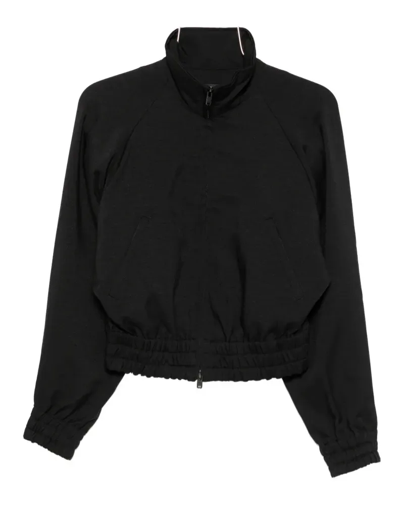 Y-3 button-detail elasticated-waist jacket - Schwarz Schwarz