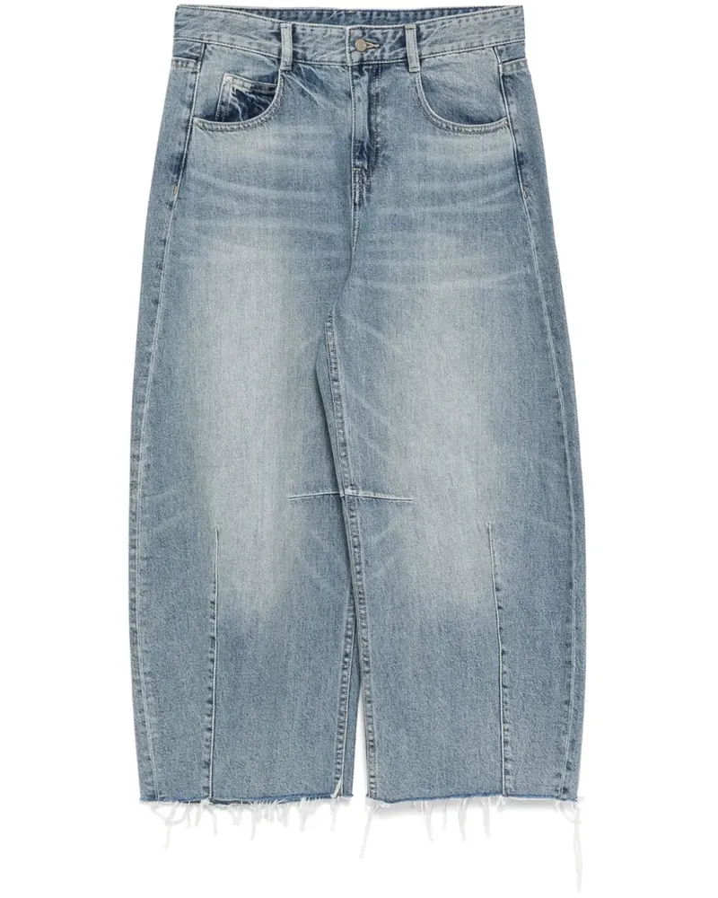 JNBY Tapered-Jeans mit ausgefransten Kanten - Blau Blau
