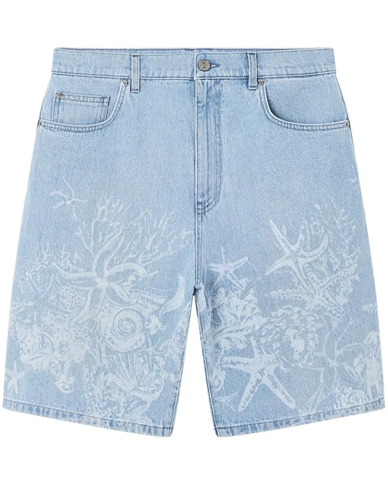 Versace Jeans-Shorts mit Barocco Sea-Print - Blau Blau