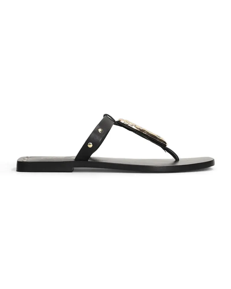 Coral Blue Sandalen mit Nietenverzierung - Schwarz Schwarz