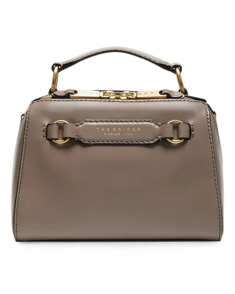 The Bridge Laura leather tote bag - Nude Nude
