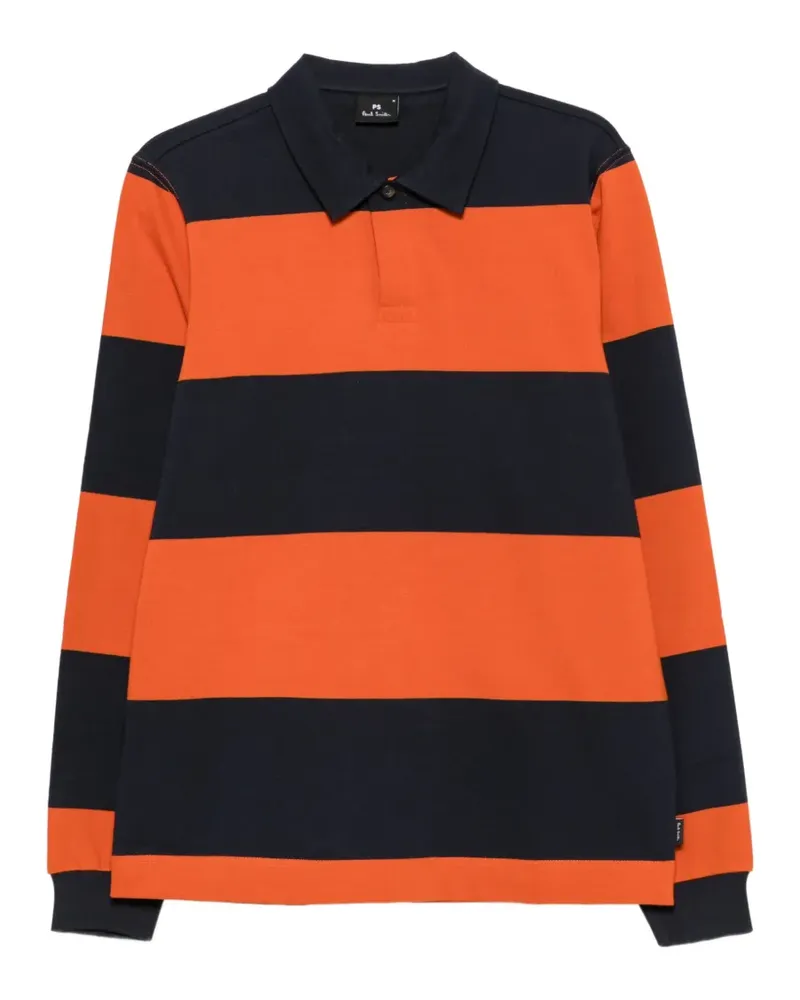 Paul Smith Poloshirt mit Querstreifen - Blau Blau