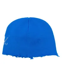 Marni Beanie mit Logo Blau