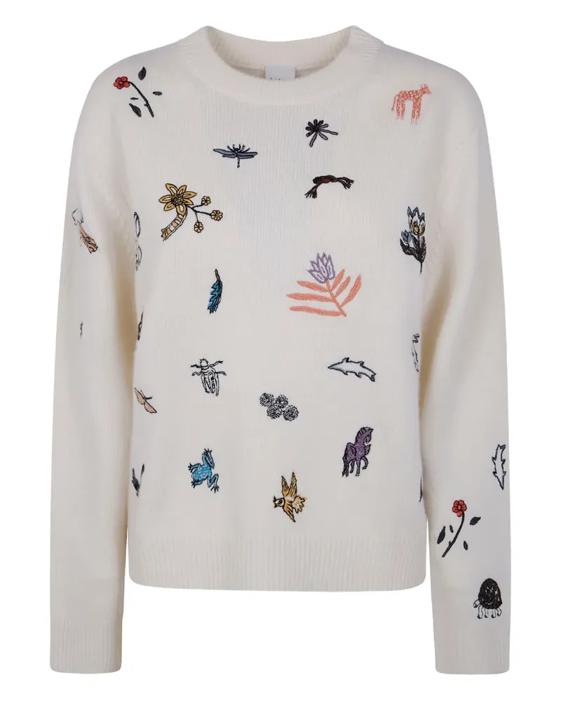Paul Smith Pullover mit Blumenstickerei - Nude Nude