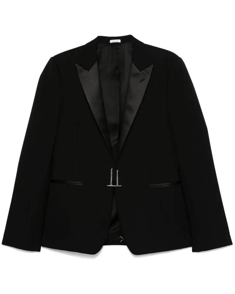 Alexander McQueen Blazer mit Zierkette - Schwarz Schwarz