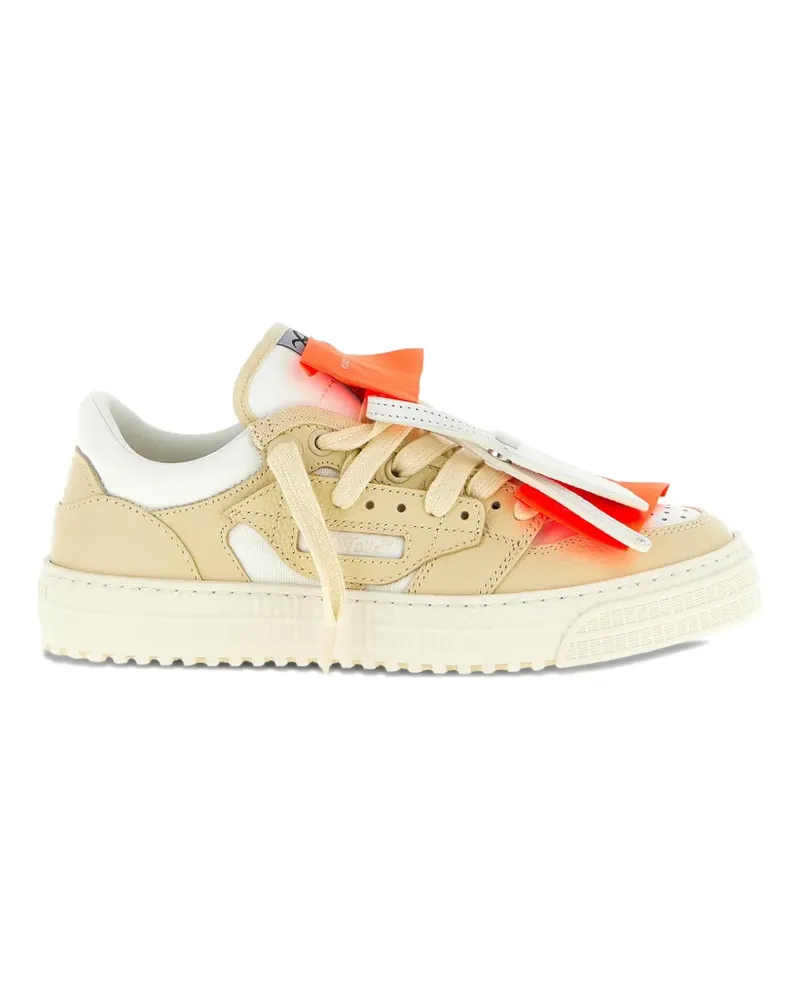 OFF-WHITE two-tone low top sneakers - Nude Nude