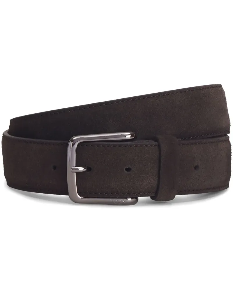 TOD'S Klassischer Wildledergürtel - Braun Braun