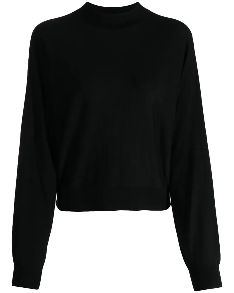 Theory Strickpullover mit Stehkragen - Schwarz Schwarz