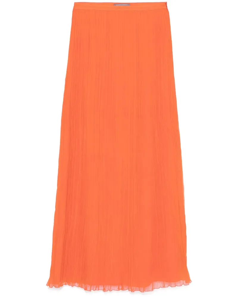Alberta Ferretti Midirock aus Seide - Orange Orange