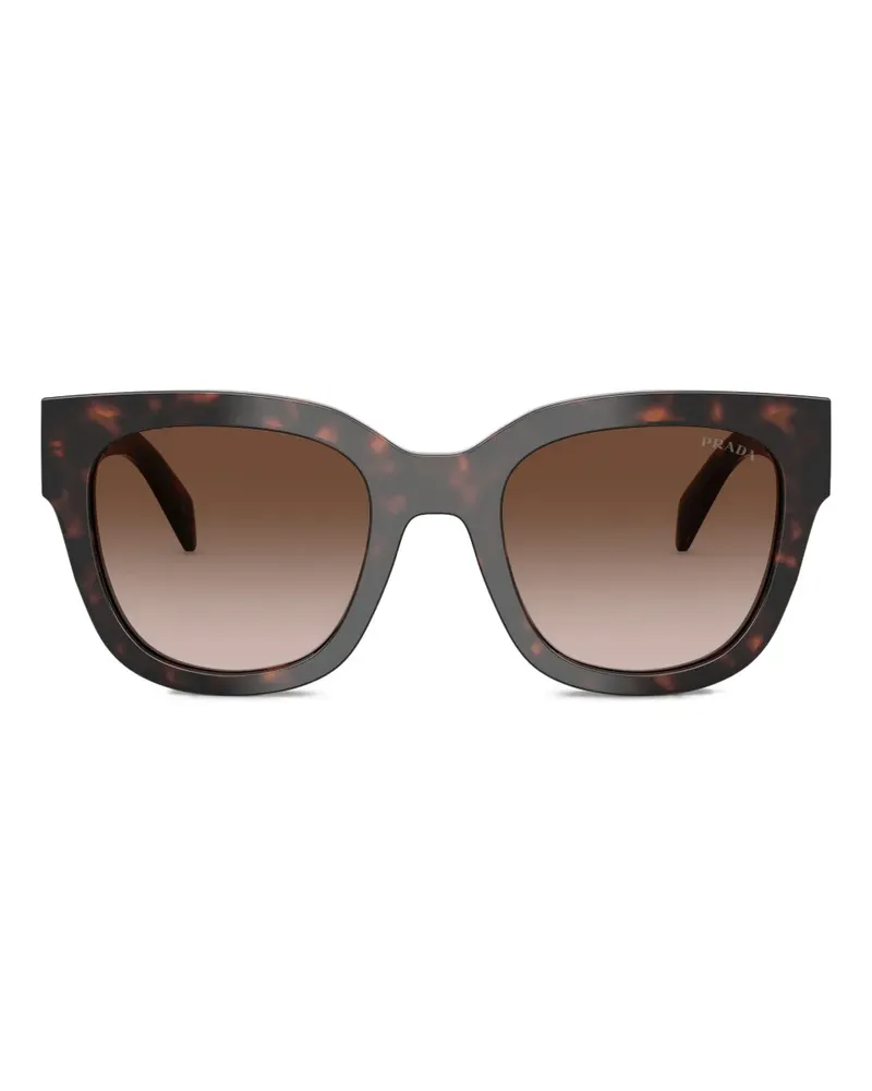 Prada Sonnenbrille mit eckigem Gestell - Grün Grün
