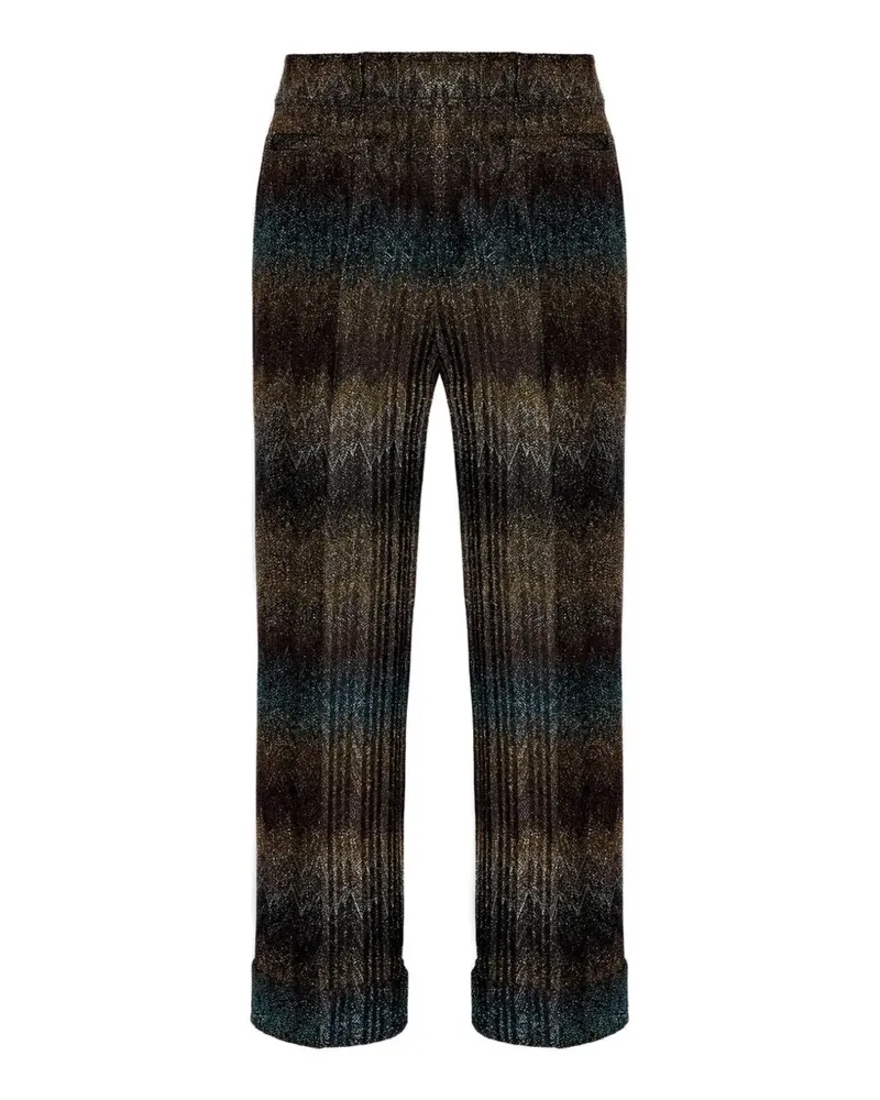 Missoni Ausgestellte Hose mit Zickzackmuster - Braun Braun