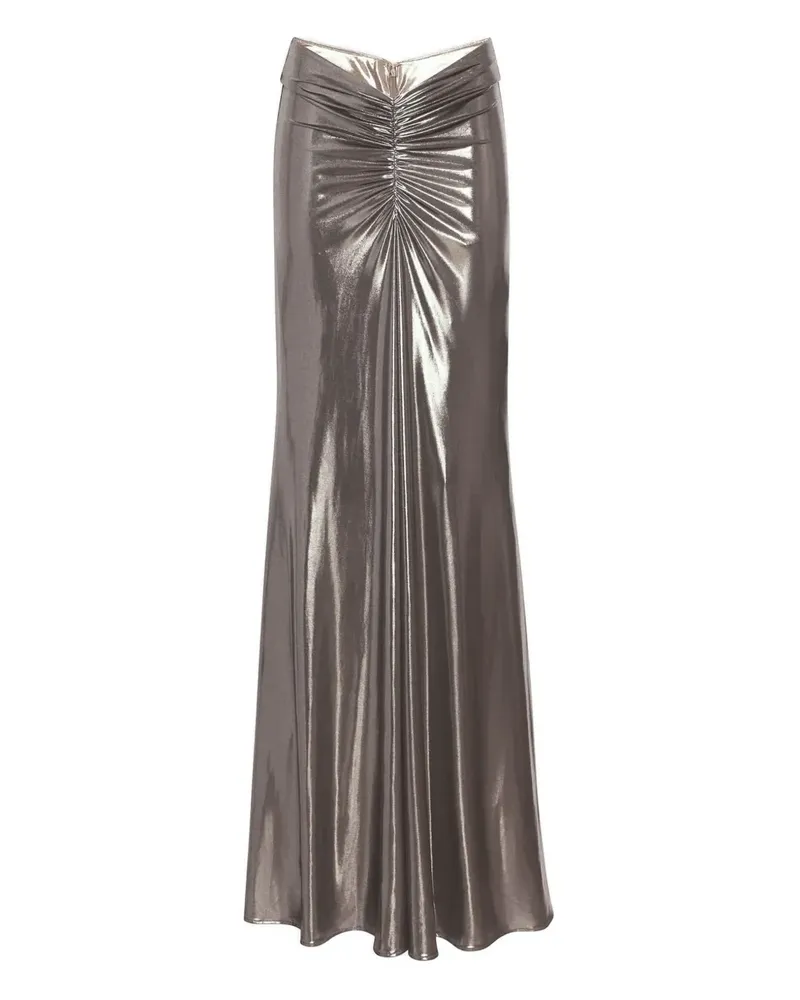 LAPOINTE Geraffter Rock - Grau Grau