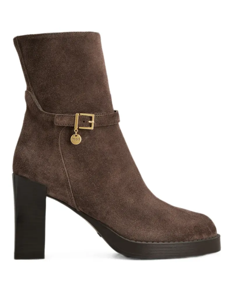 TOD'S Gomma Stiefeletten mit Schnalle - Braun Braun