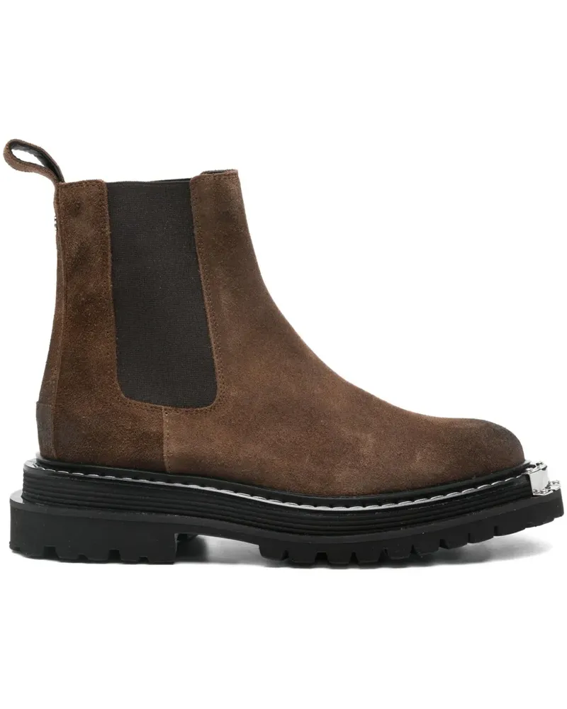 Sandro Chelsea-Boots mit Metallic-Detail - Braun Braun