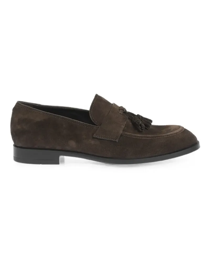 Ermenegildo Zegna Loafer aus Wildleder mit Quasten - Braun Braun