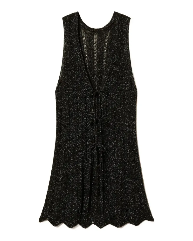 Twin-Set knitted V-neck vest - Schwarz Schwarz