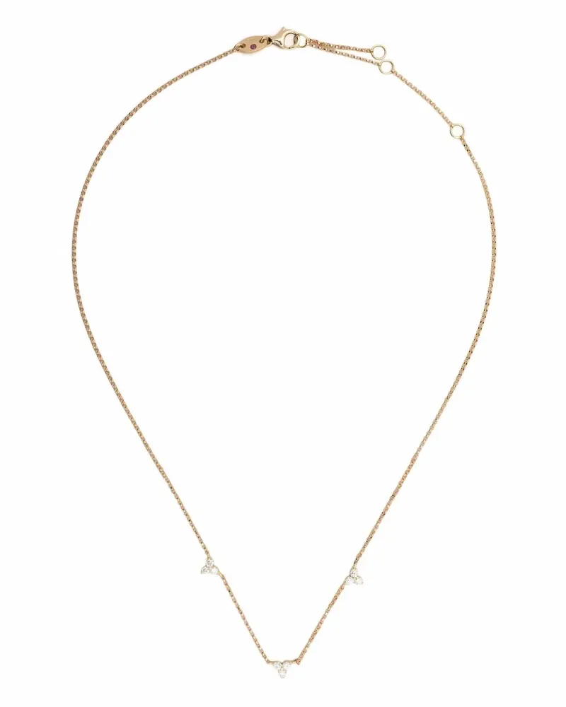 Roberto Coin 18kt Love by the Yard Gelbgoldhalskette mit Diamanten Gold
