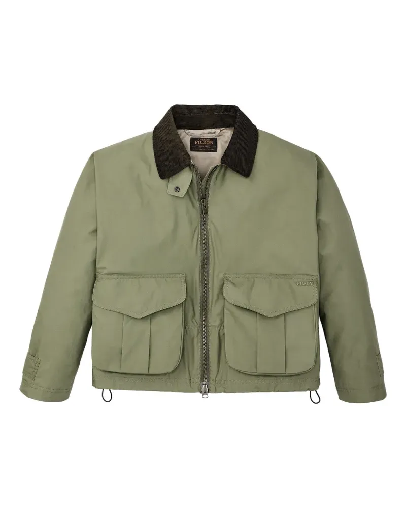 Filson oversized flap-pocket zip-up jacket - Grün Grün