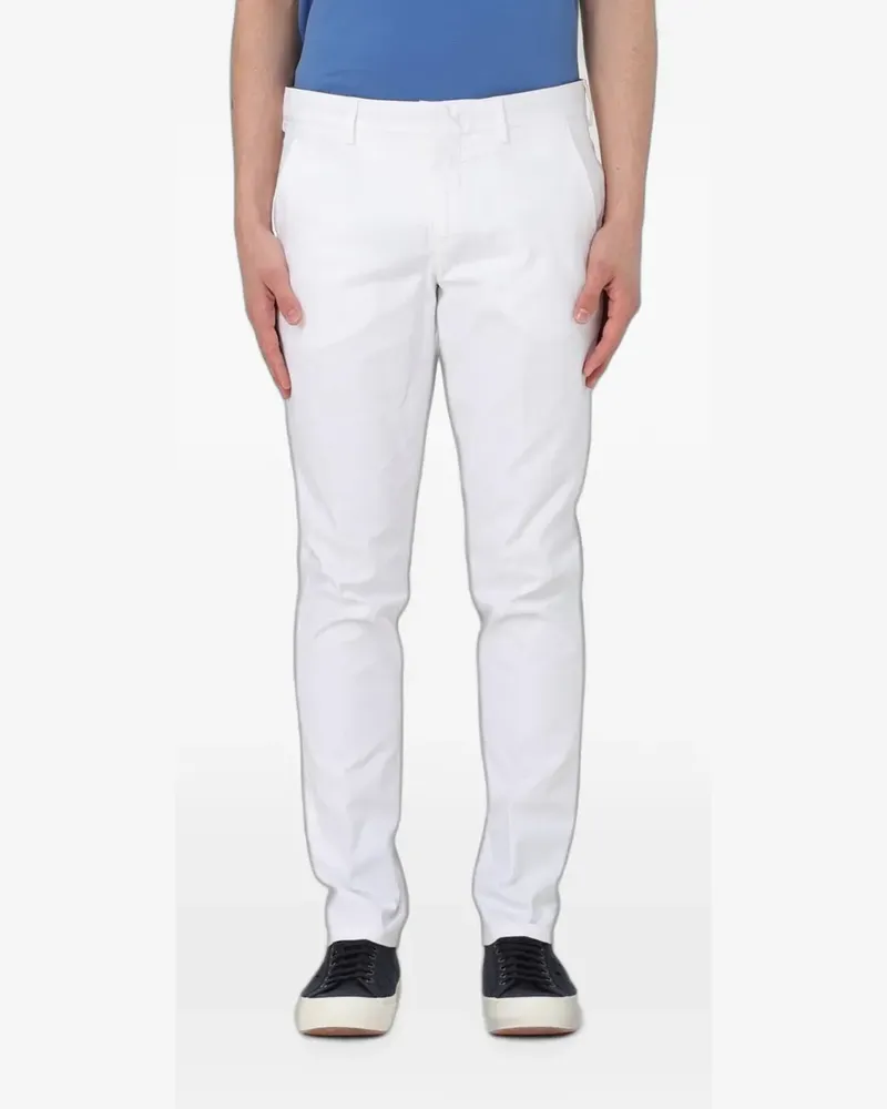 PT TORINO slim-fit tailored trousers - Weiß Weiß