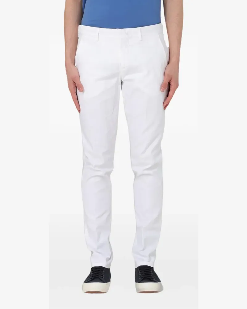PT TORINO Klassische Slim-Fit-Hose - Weiß Weiß
