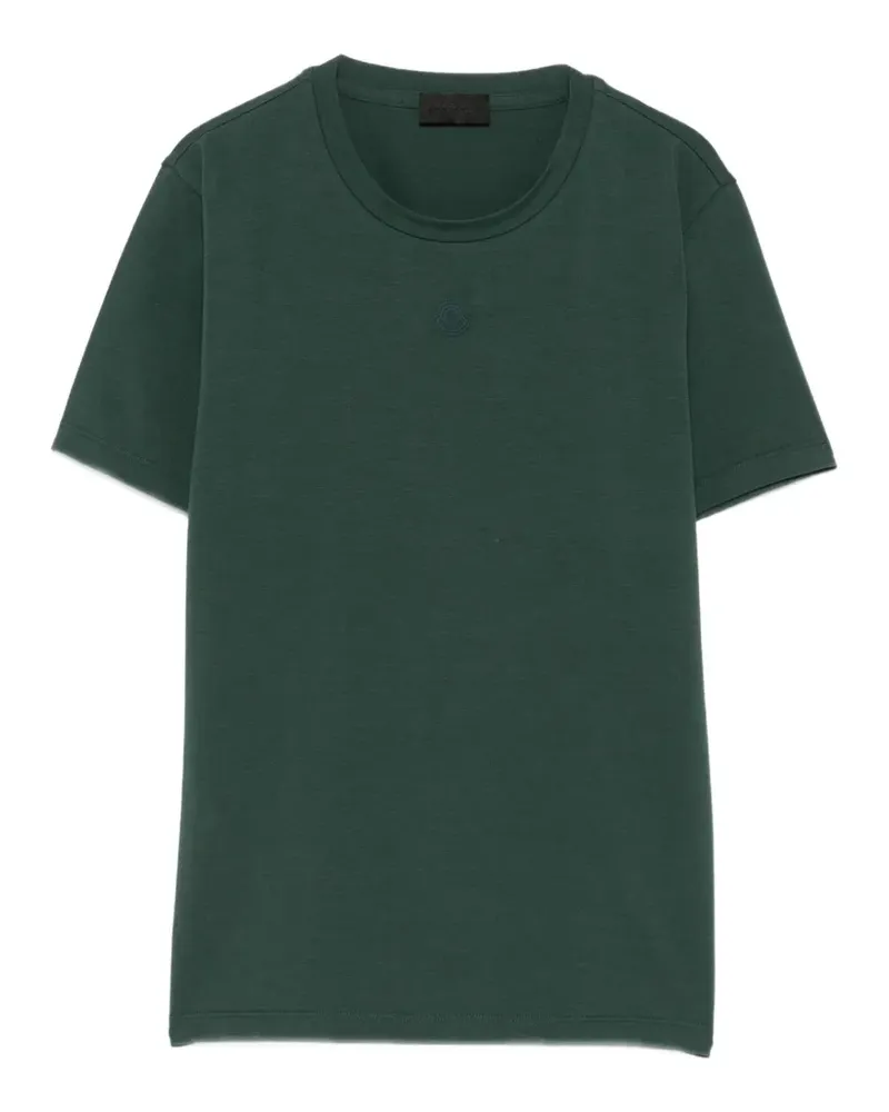 Moncler logo-patch T-shirt - Grün Grün