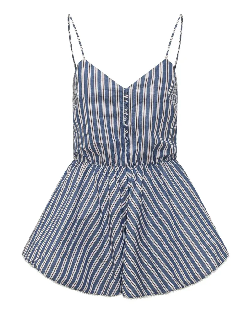 ANDAMANE Celeste striped playsuit - Blau Blau