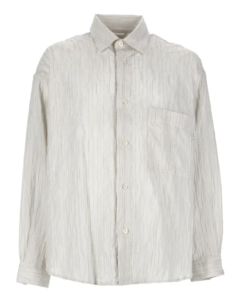 Amish Gestreiftes Hemd mit Brusttasche - Nude Nude