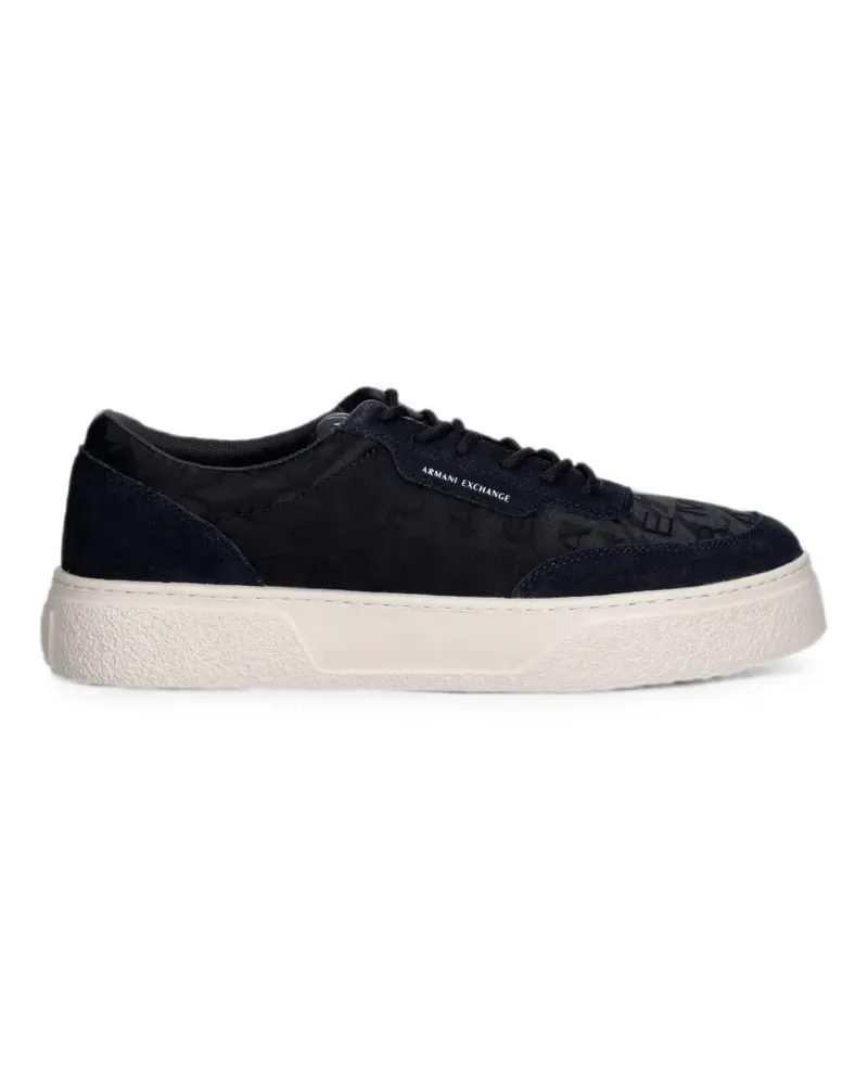Armani Exchange Sneakers mit Logo-Print - Blau Blau