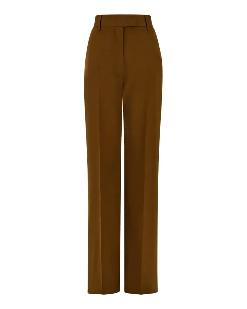 Ferragamo tailored trousers in chevron - Braun Braun