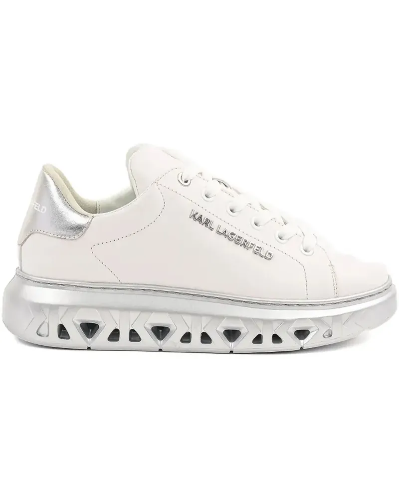 Karl Lagerfeld Sneakers mit Logo - Weiß Weiß