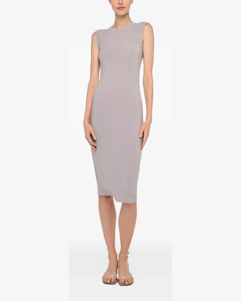 Norma Kamali Ärmelloses Midikleid - Grau Grau