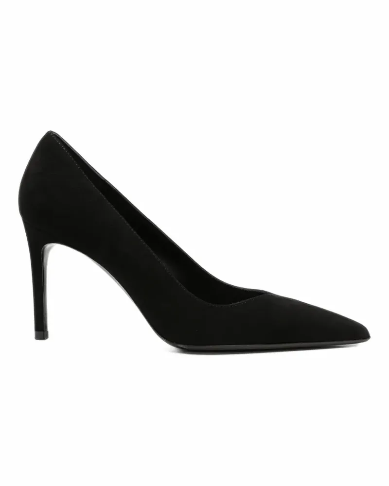 Sergio Levantesi Divina Pumps aus Wildleder mit spitzer Kappe - Schwarz Schwarz