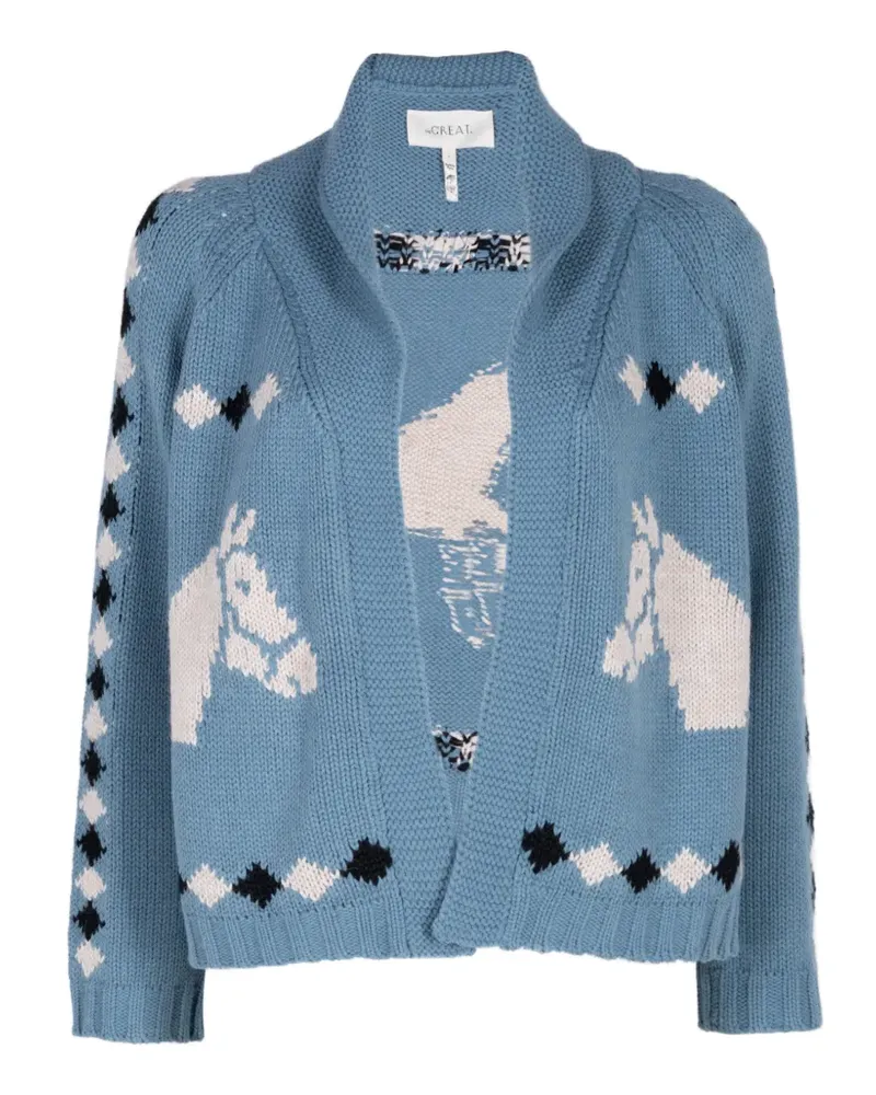The Great Stable Lodge Cardigan - Blau Blau