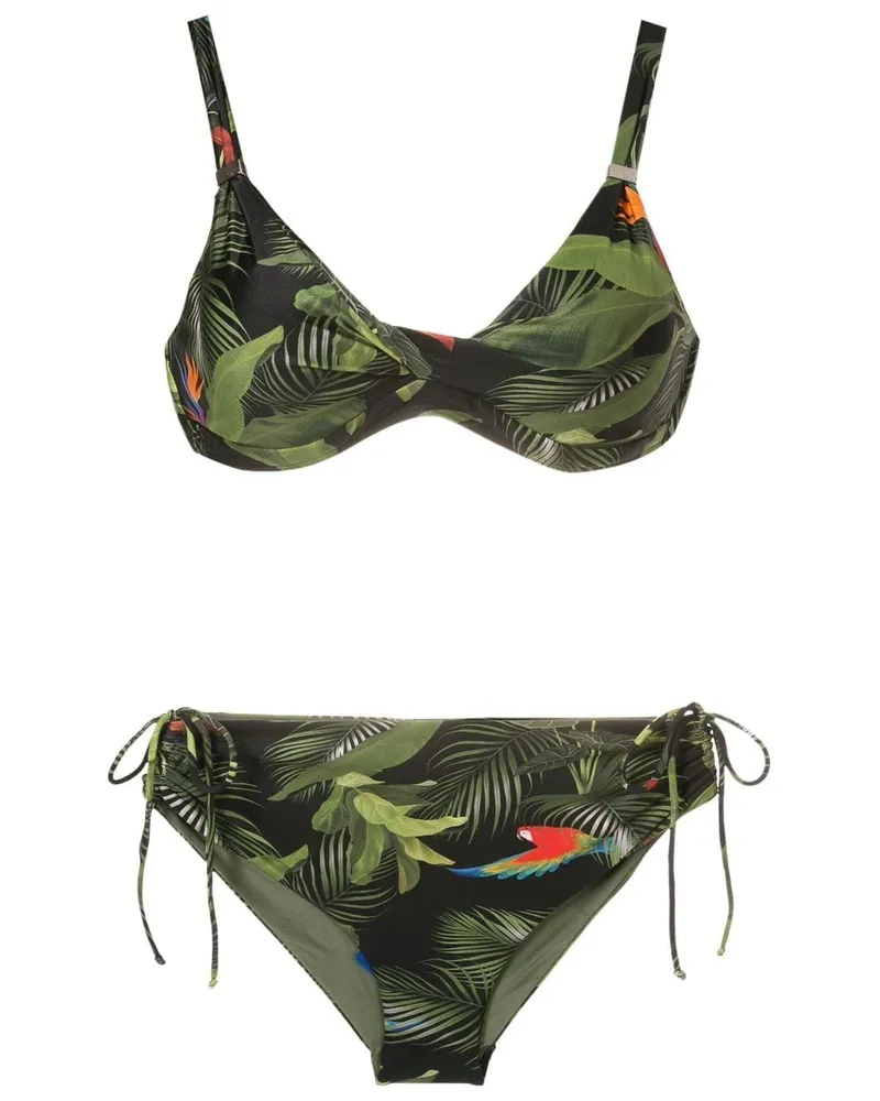 Lygia & Nanny Marcela Bikini mit hohem Bund - Grün Grün