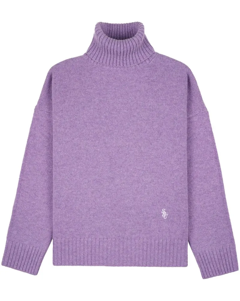 SPORTY & RICH SRC Pullover aus Wolle - Violett Violett