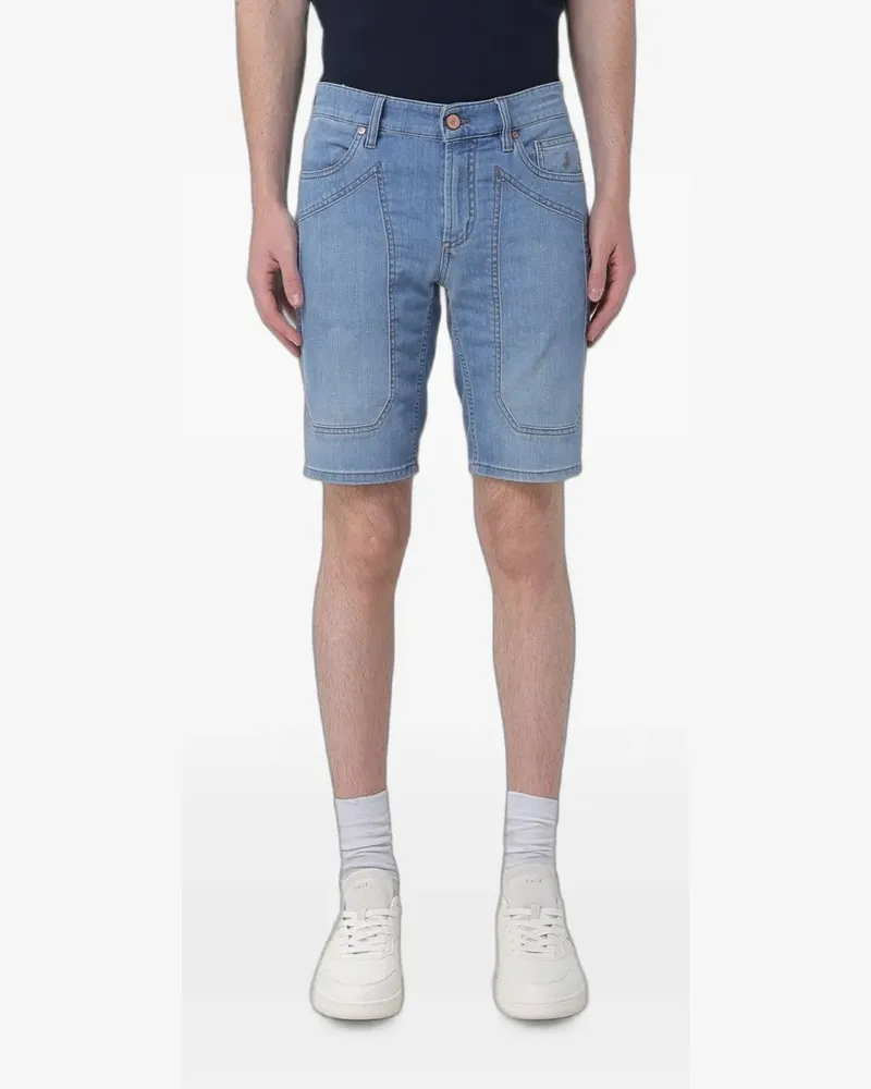Jeckerson patch-detail denim shorts - Blau Blau