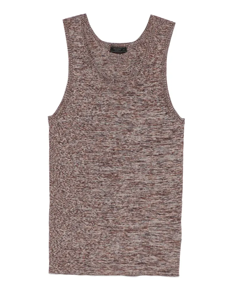 Prada space-dyed sleeveless tank top - Braun Braun