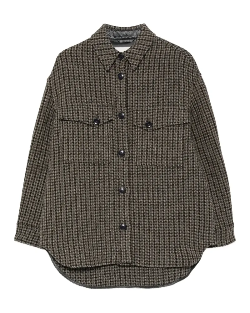 Closed Jacke mit Hahnentrittmuster - Braun Braun