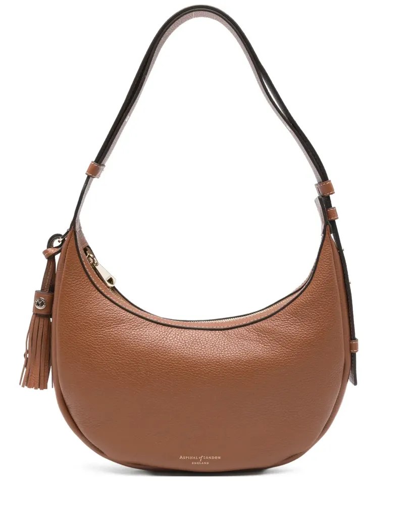 Aspinal of London tassel pebble satchel - Braun Braun