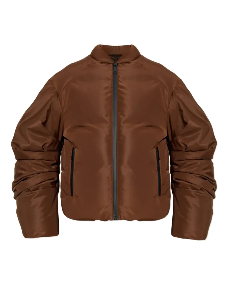 KHRISJOY Lily Jacke mit gerafften Ärmeln - Braun Braun