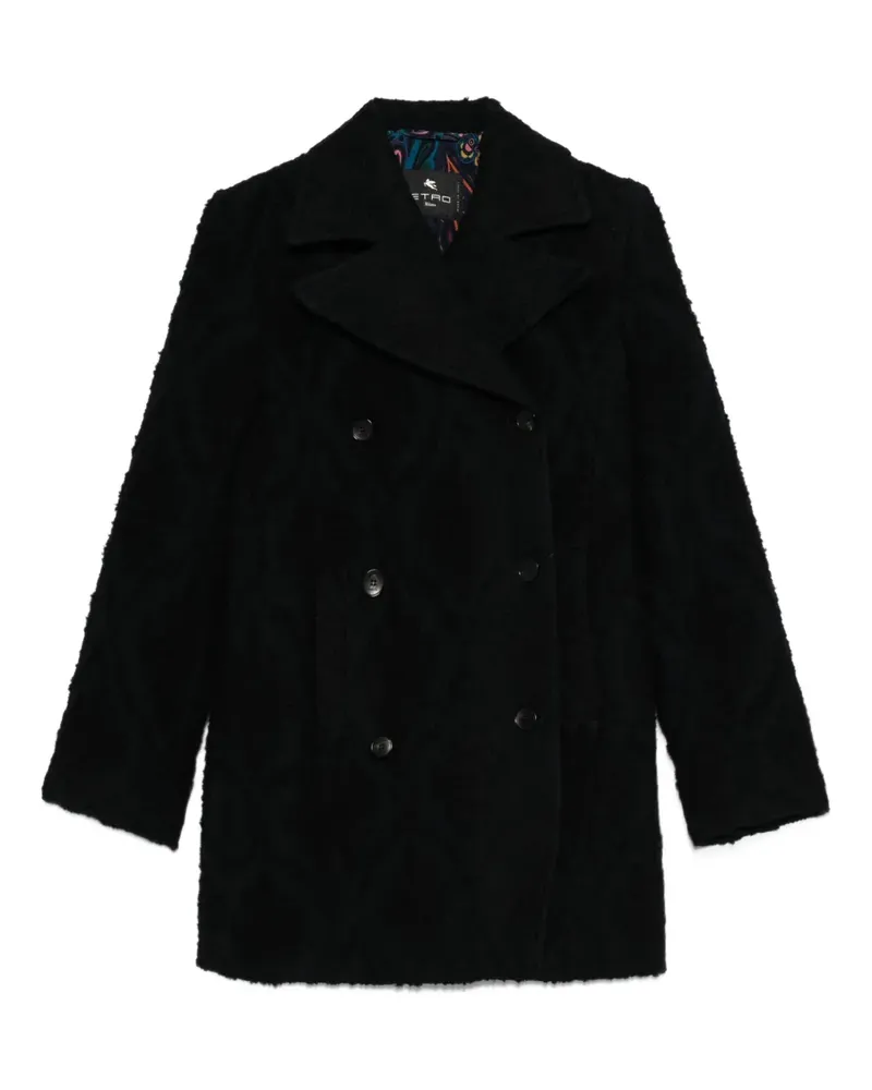 Etro Doppelreihiger Mantel - Blau Blau