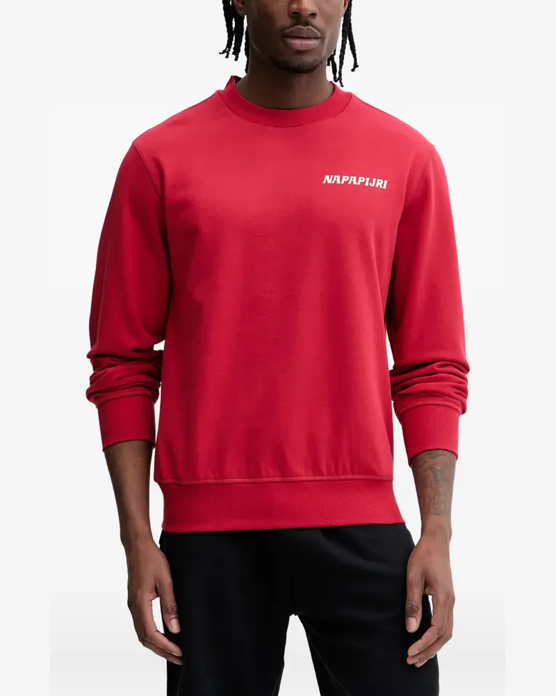 Napapijri Sol Sweatshirt mit Logo-Print - Rot Rot