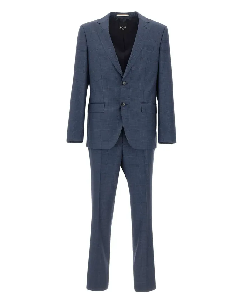 HUGO BOSS check two-piece suit - Blau Blau