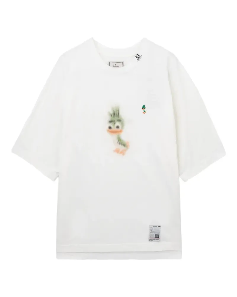 MIHARAYASUHIRO Leon printed T- shirt - Weiß Weiß