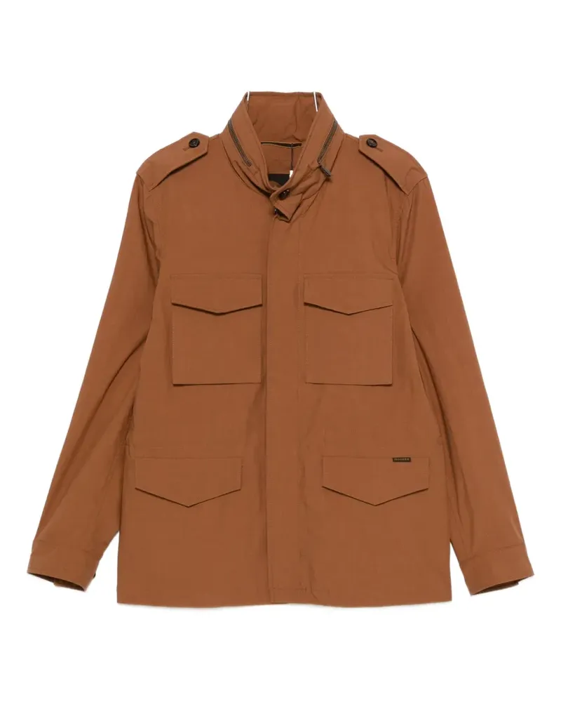 MOORER Denver flap-pocket jacket - Braun Braun
