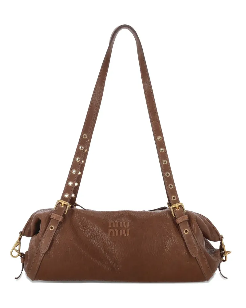 Miu Miu Handtasche mit Ösen - Braun Braun
