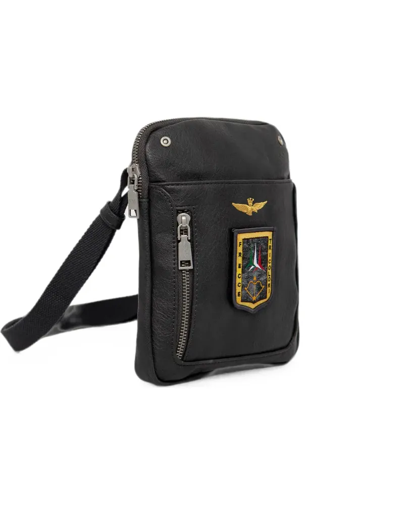 Aeronautica Militare patch-detail belt bag - Schwarz Schwarz
