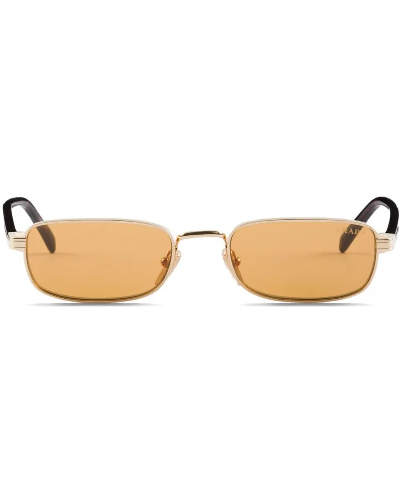 Prada Sonnenbrille mit eckigem Gestell - Braun Braun